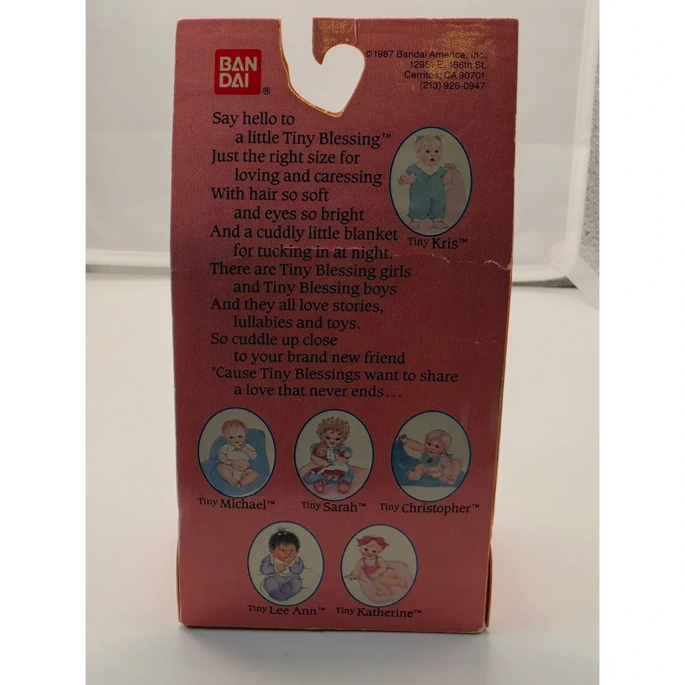 Vintage 1987 Bandai Tiny Blessing Tiny Sarah Doll No 2013 NIB
